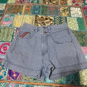 unionbay denim houndstooth shorts